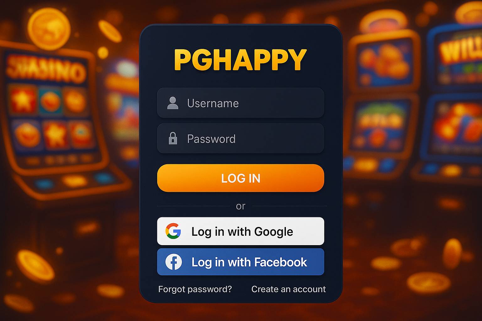 Login no Cassino PGHAPPY