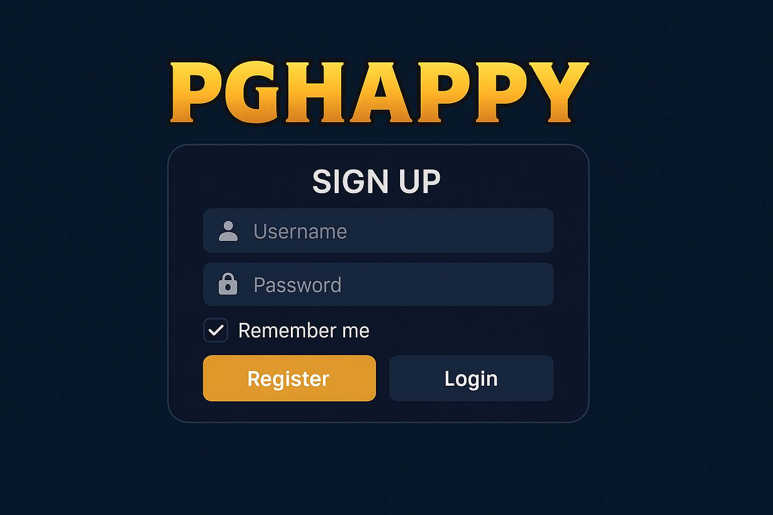 Não Perca tempo, o rRgistro na site PGHAPPY
